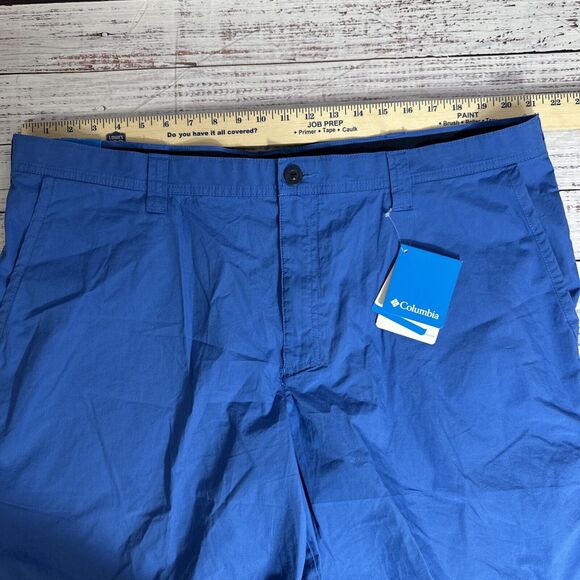 Columbia Men's Washed Out Shorts Blue 42 Inseam 8” Hiking Trail Outdoors New - Picture 9 of 9